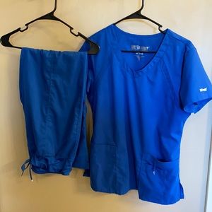 Grey’s Anatomy royal blue scrub set